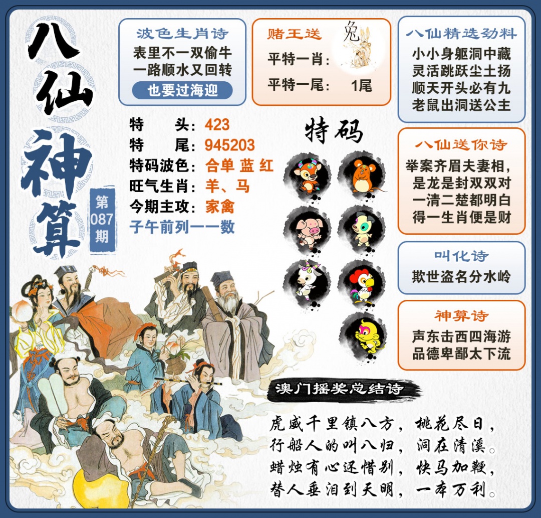 087期八仙神算[图]