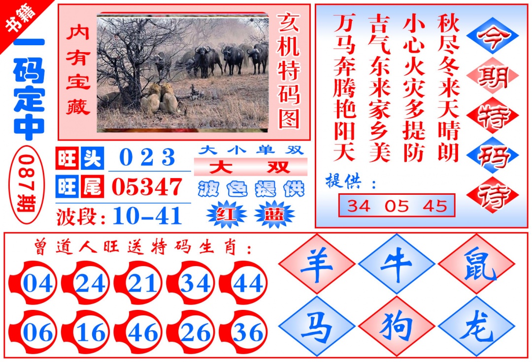 087期澳门定乾坤[图]